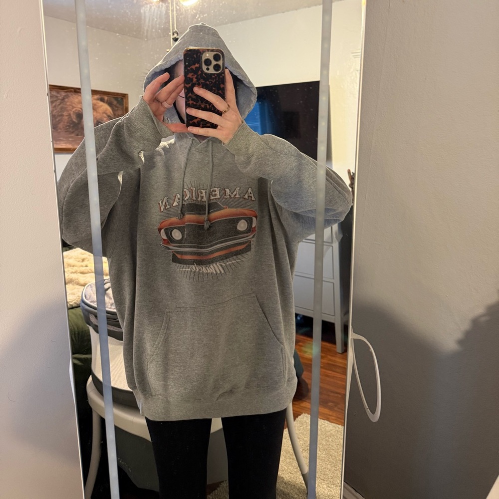 Ford Gray Logo Pullover Hoodie